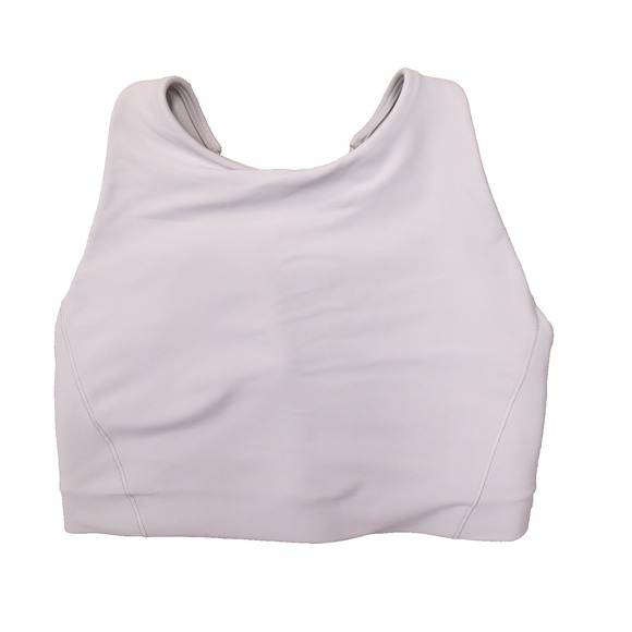 Athleta Women's Sports Bra Racerback Double Strap Size Small Gray Gym Yoga - Picture 1 of 6
